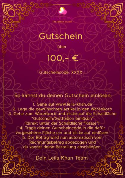 Voucher of 100 €